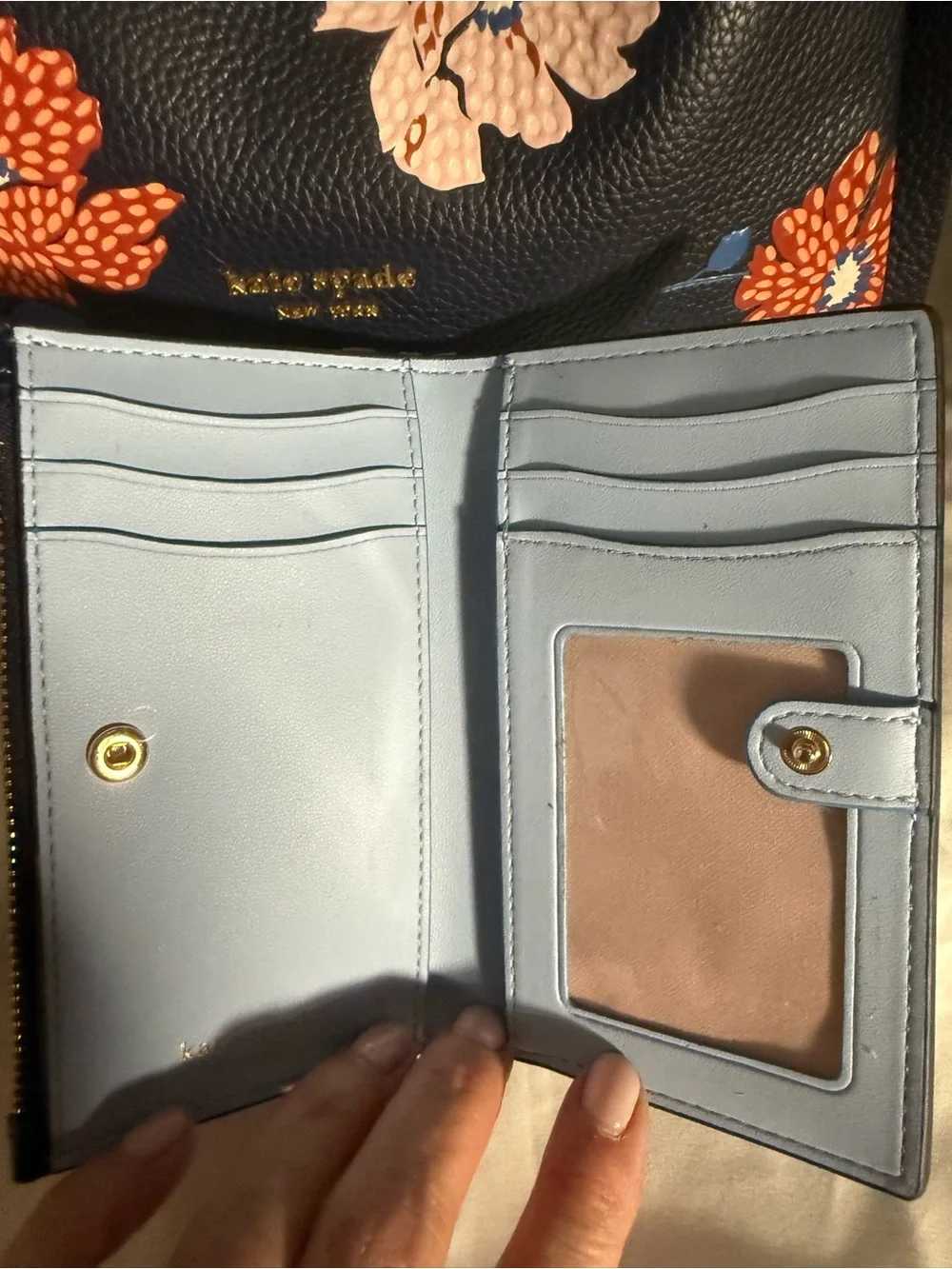 kate spade New York Knott Dotty Floral Embossed Leather Crossbody and wallet set